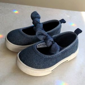Carter's Mary Jane's size 4 denim toddler sneakers shoes